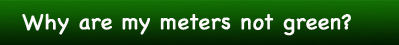 When a health/energy/hunger meter is not green, what do I do?